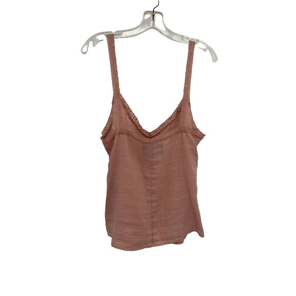 NWOT Reformation Top Emmie Serenade Pink Lace Linen tank - Picture 5 of 9
